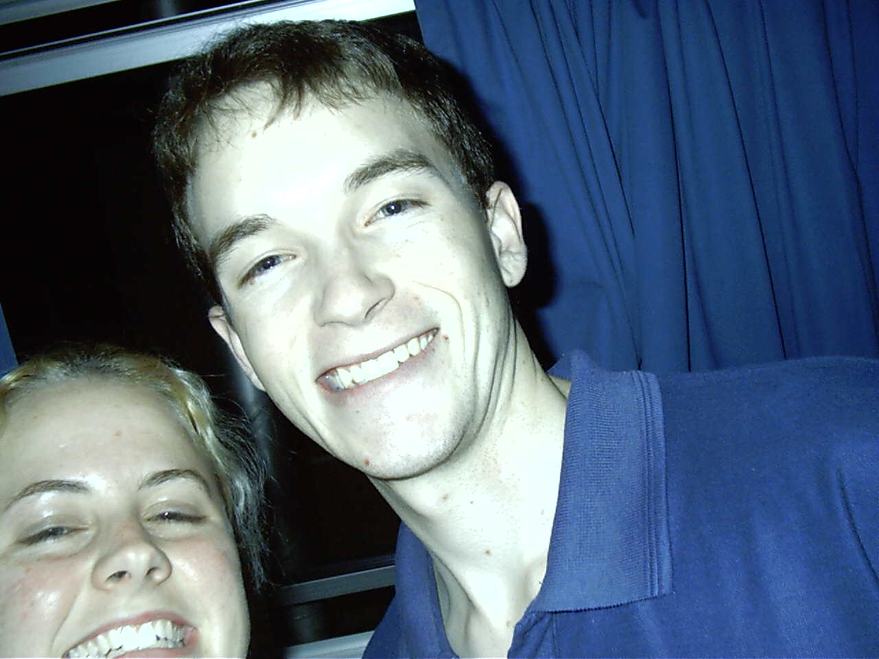 She-ra attempts to take a pic of her and me. I'm the sexy one. (right)