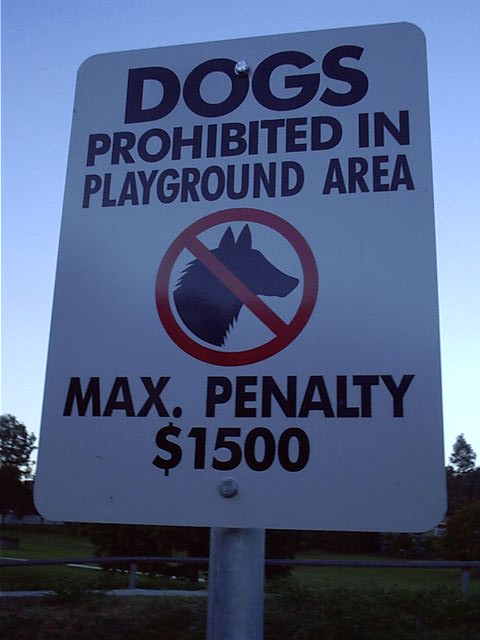 Just say 'no' to dogs kids.