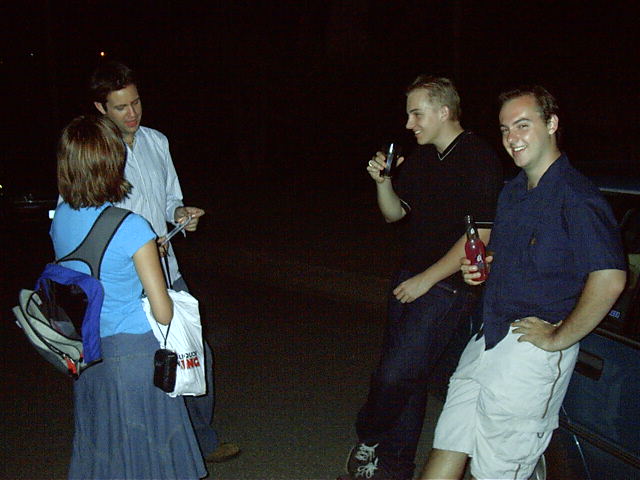Chatting down on the road