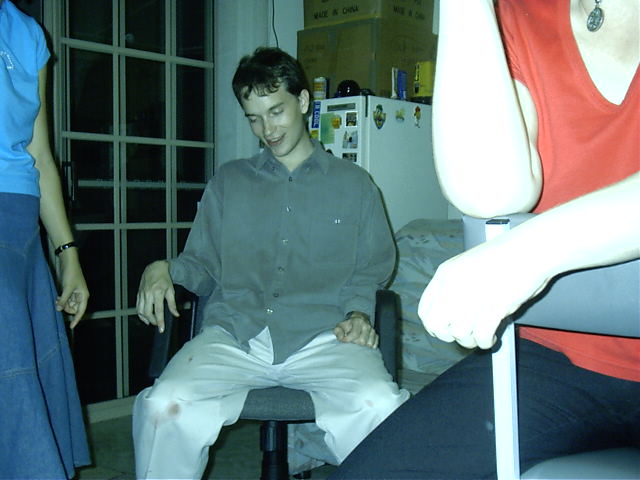 This is when i noticed I had spilt some jelly on me
