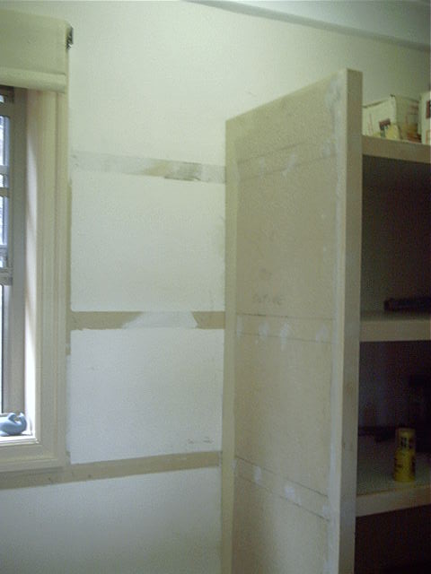 New side wall for end of shelves