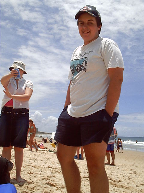 Fatcat at the beach