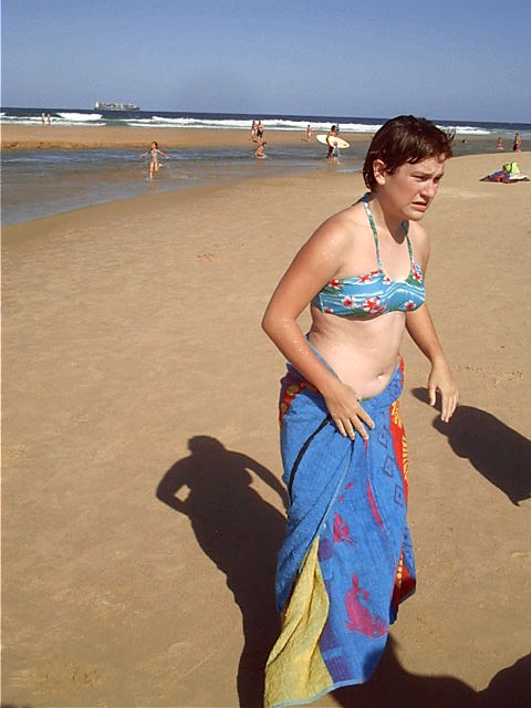 Trui finds sand where she didn't want sand