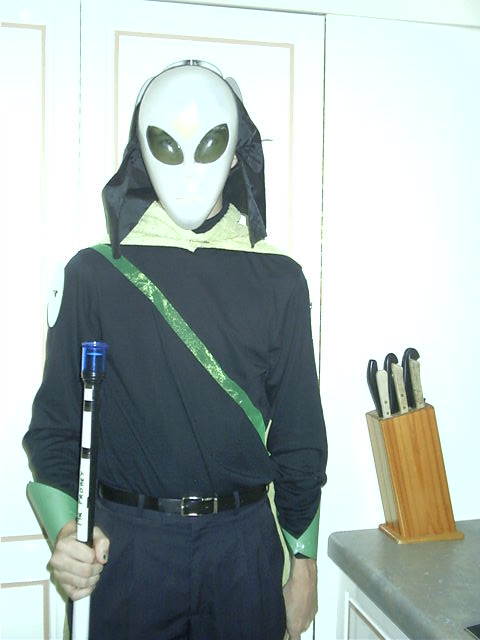 Once again, I go as an Alien, same as her 18th (at her request)