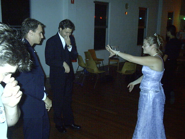 Poet and her loyal men
