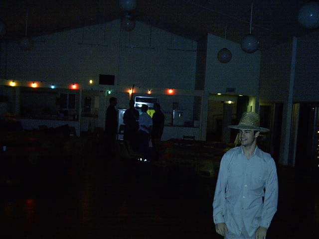 The hall mid-cleaning