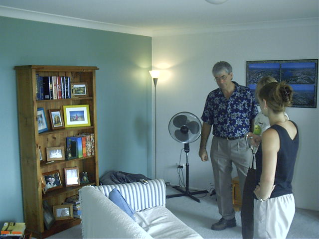 Megan's place with the newly painted wall