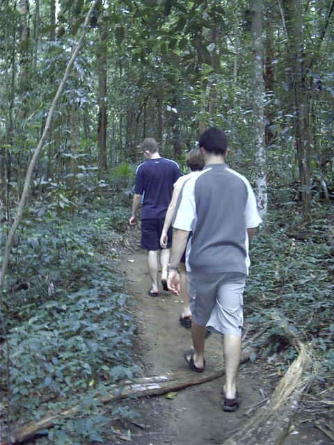 Off walking again back to train