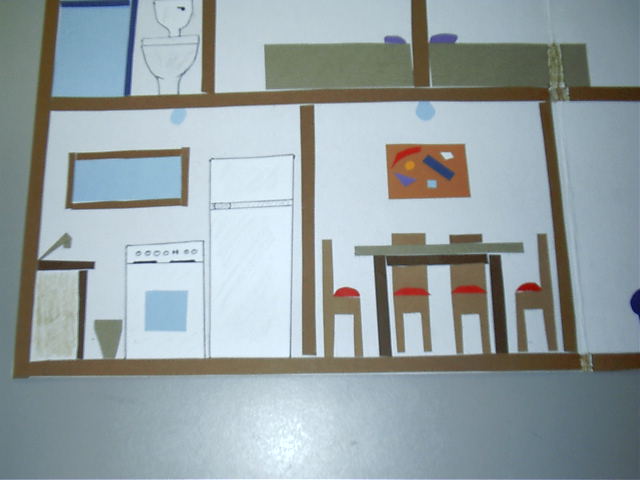 Kitchen and Dining room.