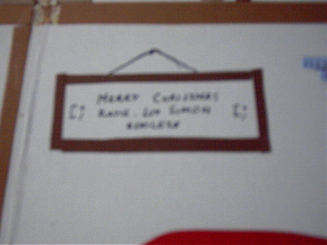 A special painting on the wall.