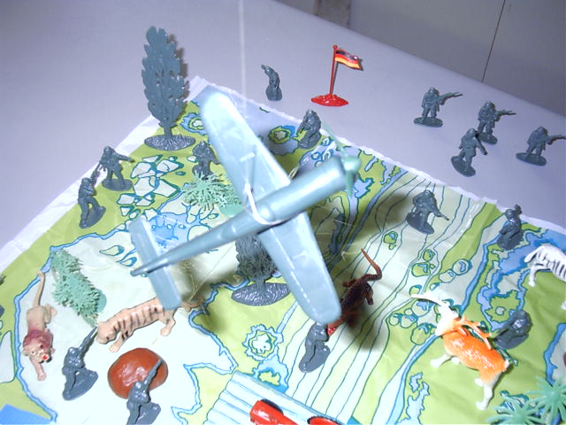 The American's fly overhead.