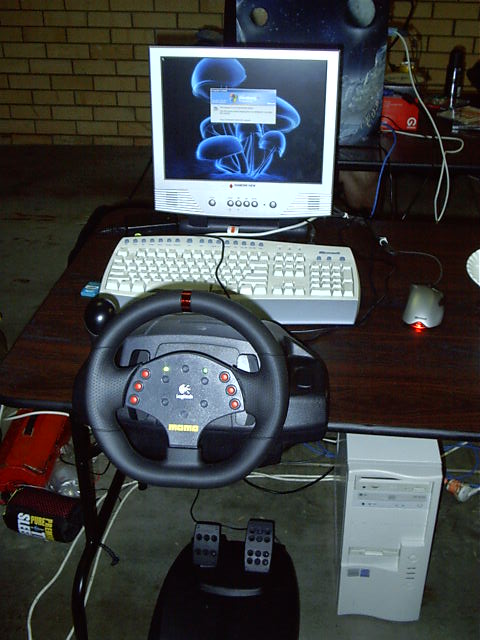 Red's steering wheel