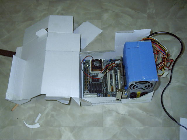 Lets try again with a more solid cardboard