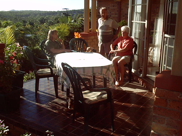 Ex-neighbours are here for the weekend with mum