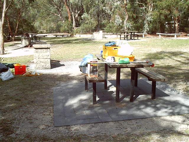 Our table and fireplace
