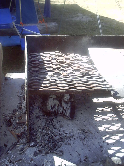 The ash for last nights fire