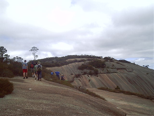 Up to the steep top