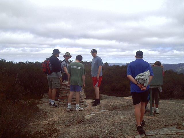 At the top where there is a map and a guest book