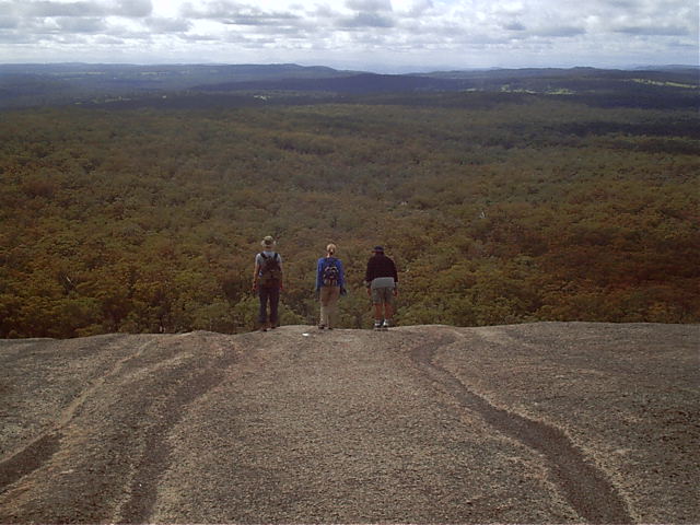 While the 4 of us head down over the cliff