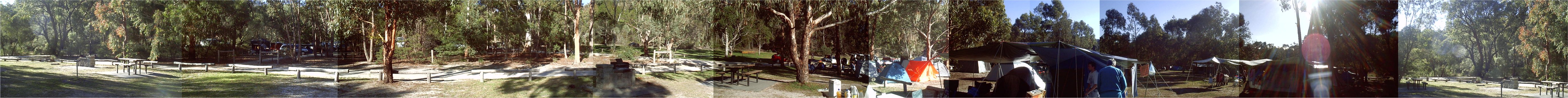 360 shot of camp site