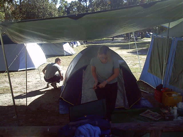 And tents to come down