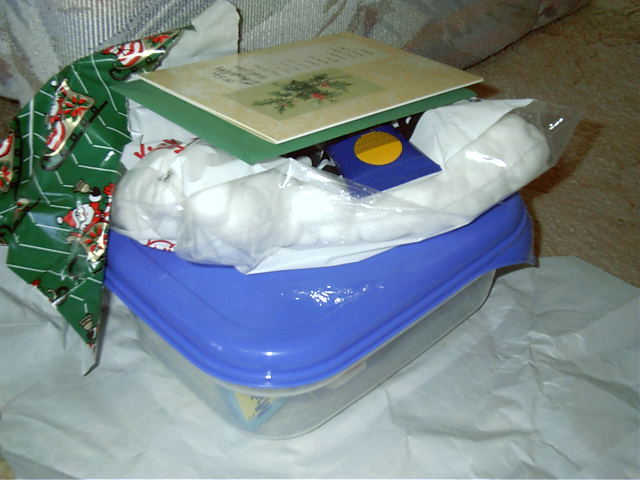 My syster gets a first aid kit.