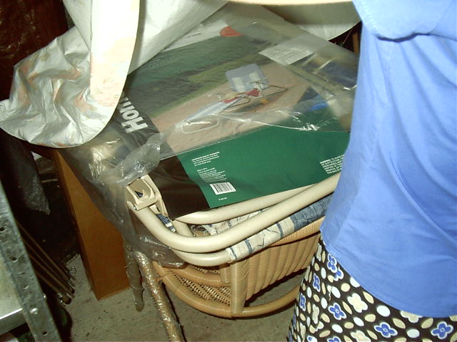 MEgan got a fold out chair, table and 2 chairs for her new apartment.