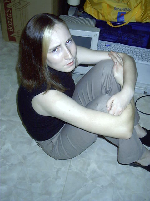 Vicki enjoys having her picture taken