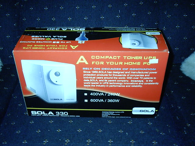 Another buy. This time a UPS for my server and cable modem and switch.