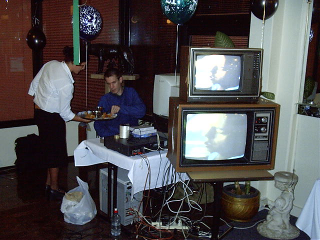 The entertainment setup