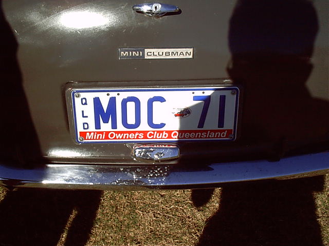 Personalised numberplates for the Mini Owners Club