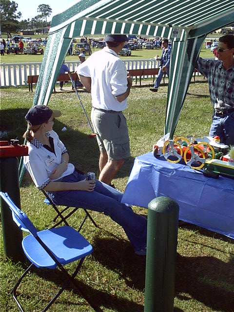 Megan relaxes briefly
