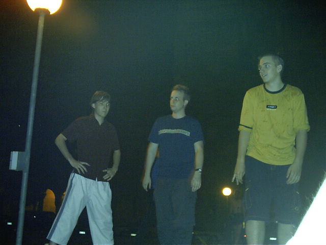 JAmes, Insom and Xab stand. Arn't they well trained.