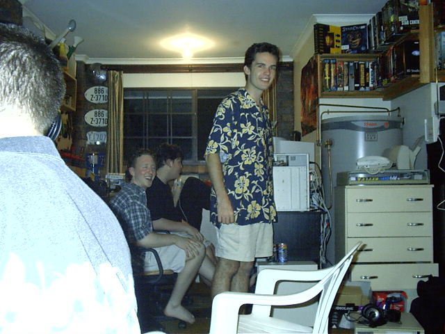 Morgan, Jason and Andrew also geek it up.