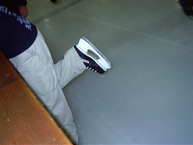 Dave's skates are as sharp as his wit.
