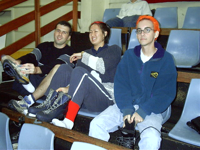 Sloshy, Ks and Digi are sitting. Arn't they clever.