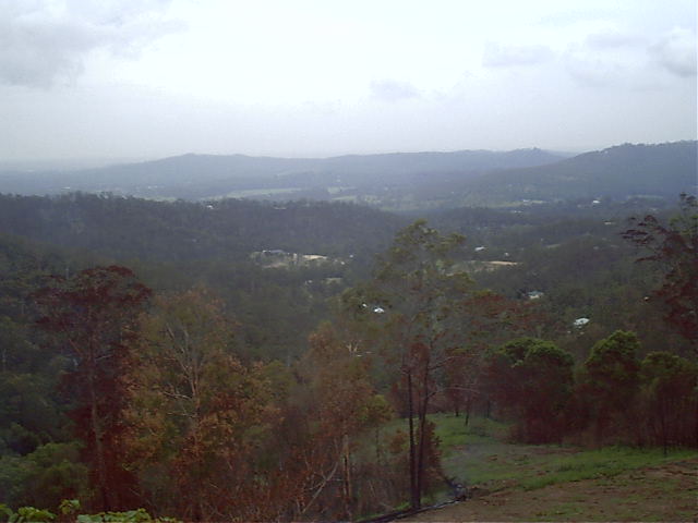 View as far as the eye can see. Bit smokey atm. Top-Left = Gold Coast.