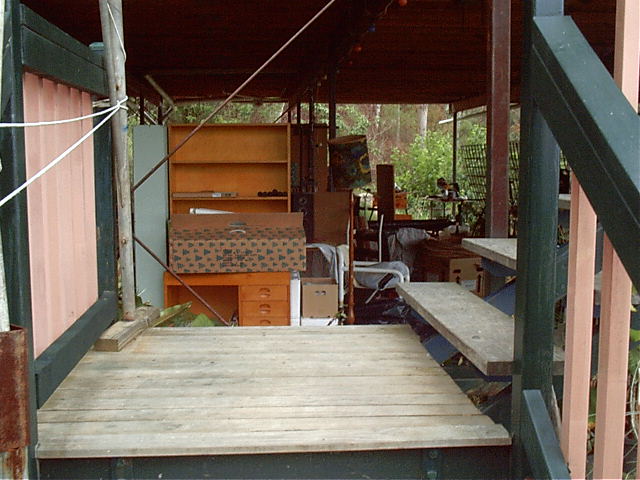 Half of Katie's stuff went downstairs till needed.