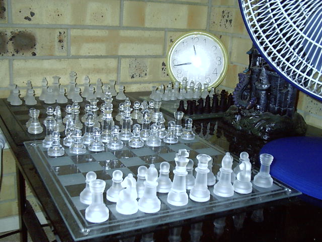Who now has 3 chess boards. Crazy.