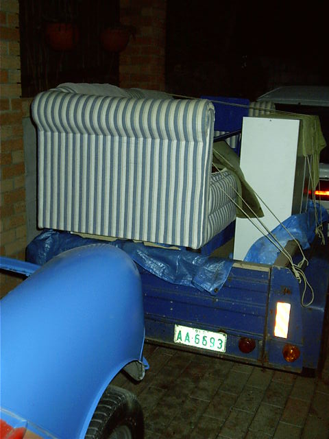 Ready to take to her place tomorrow morning.