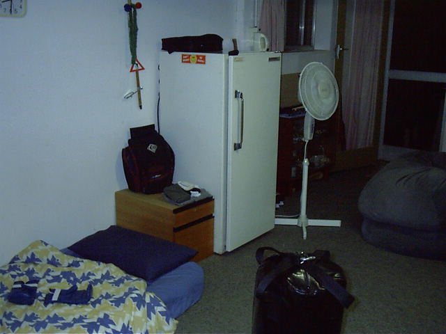 The other fridge returns. Thats 2 in room now.