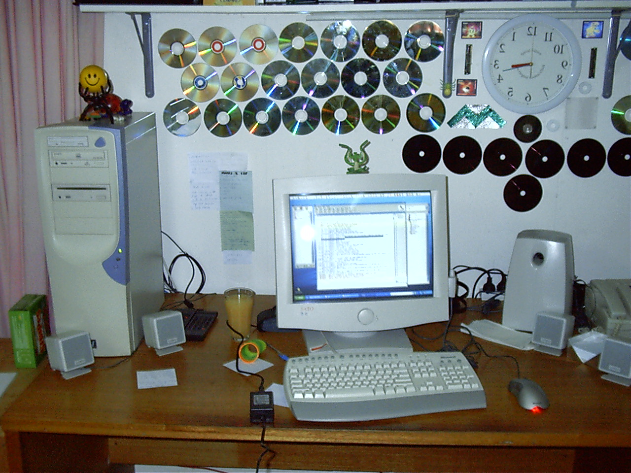 My computer.... Where I live. mmmmm 19inch monitor and surround speakers.