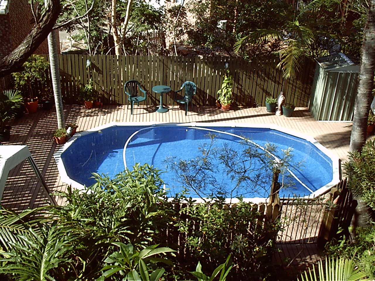 My pool. (Who cares! Water!)