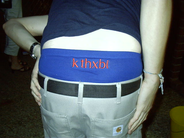 Kryz's pants say it all.