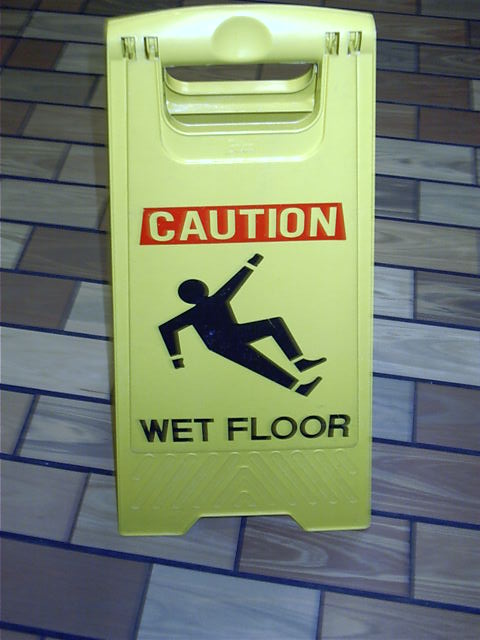 'Caution. Ability to look like a dickhead.'