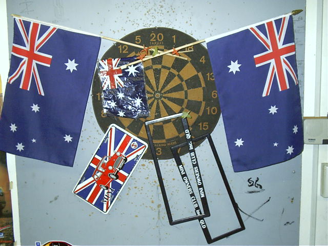 A very Australian dartboard.