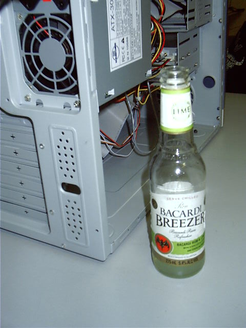 A hard days work, needs a hard days drink.... or a Breezer.