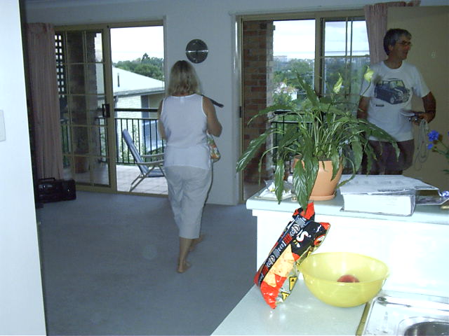 Mum, Dad and I leave for home.