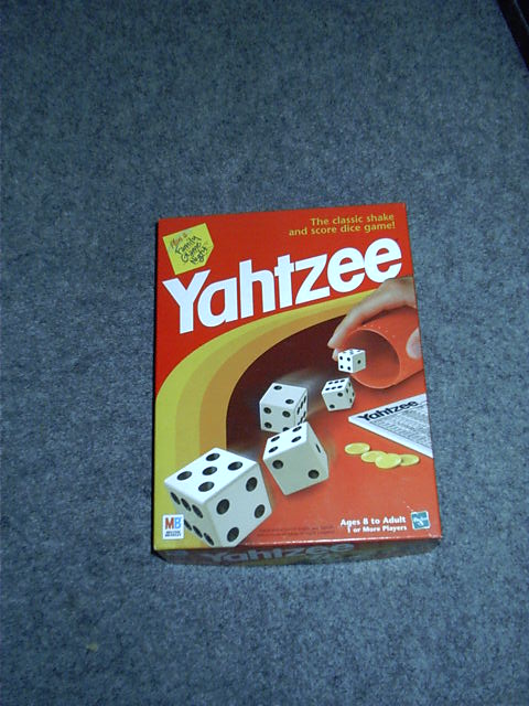 Katie brought a game to play. 1-0 so far to me.