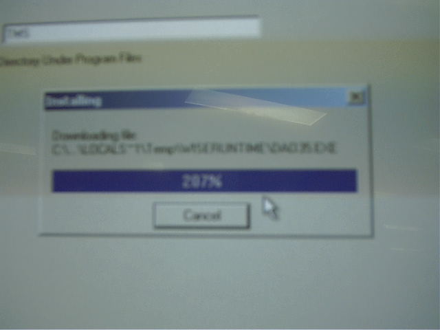 I love this download. 207% complete when i went to lunch.